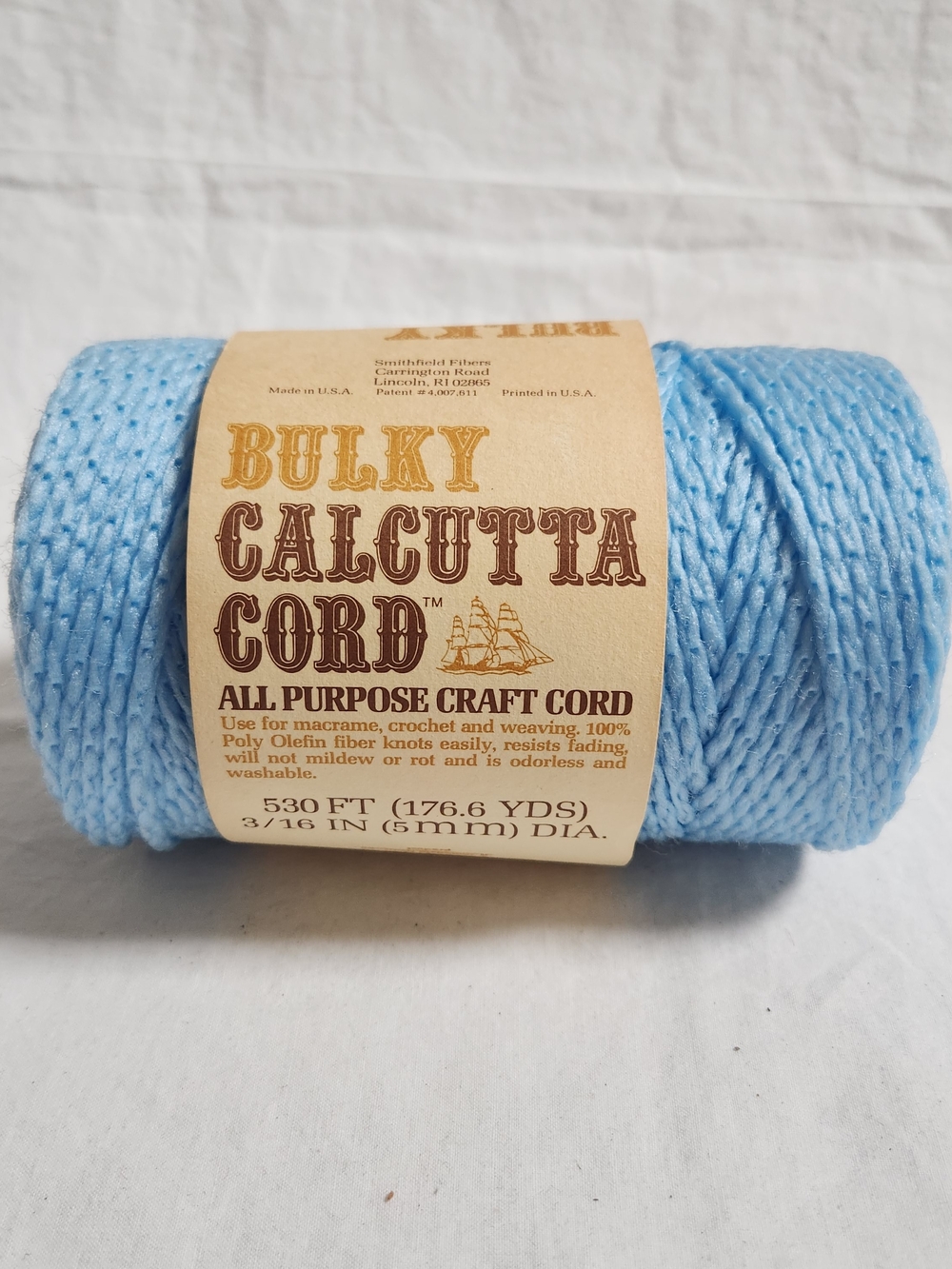 Bulky Calcutta Craft Cord - Light Blue
